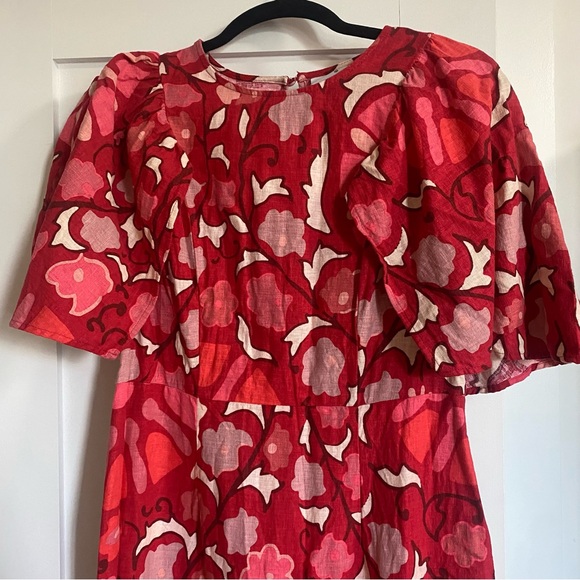 RHODE x Target Patterned Midi Dress Size 8 - Picture 2 of 7